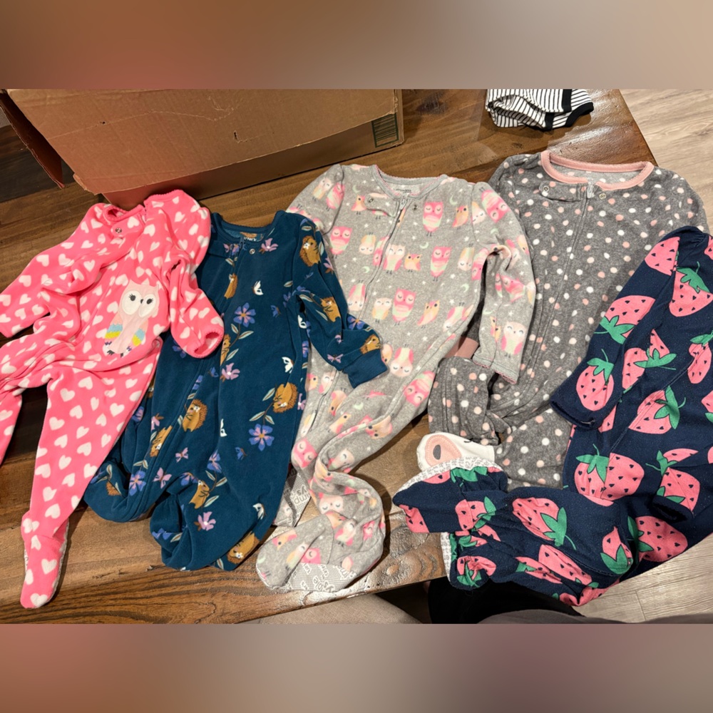 Carters footed winter sleepers bundle